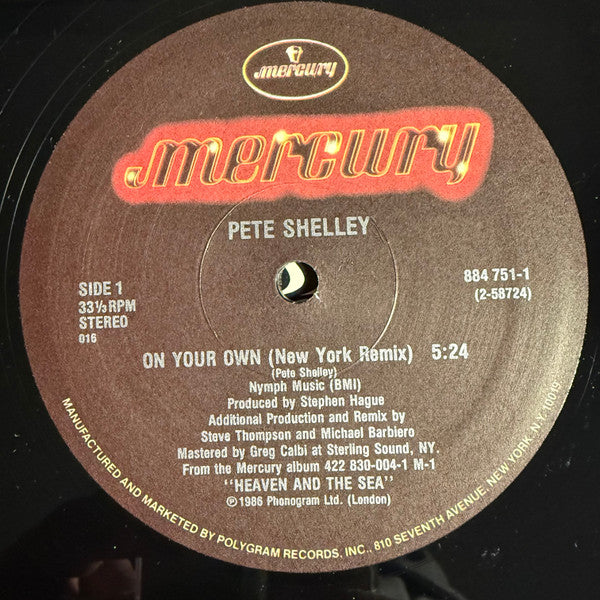 Pete Shelley : On Your Own (12")
