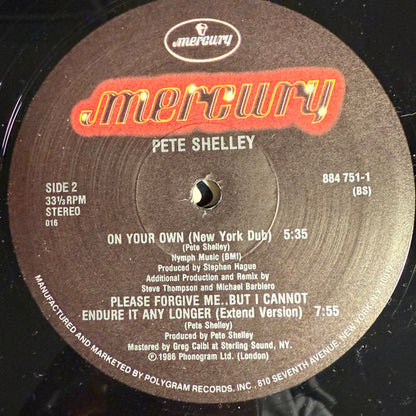 Pete Shelley : On Your Own (12")