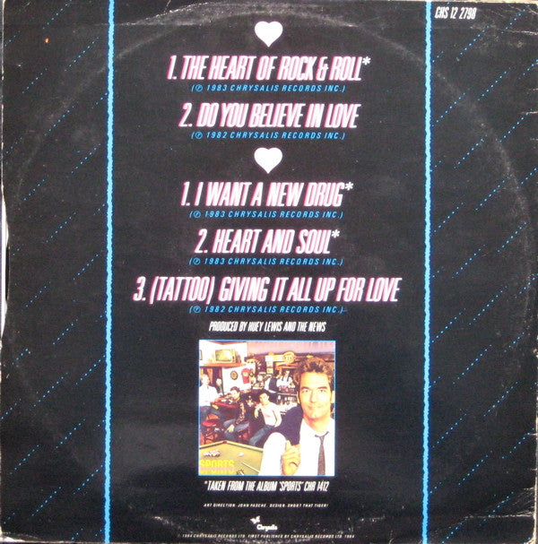 Huey Lewis And The News* : The Heart Of Rock & Roll (12", EP)