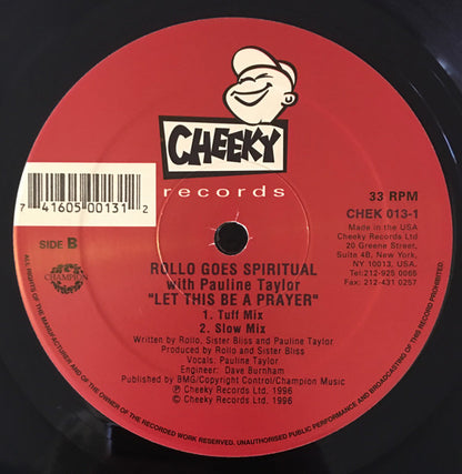 Rollo Goes Spiritual With Pauline Taylor : Let This Be A Prayer (12")