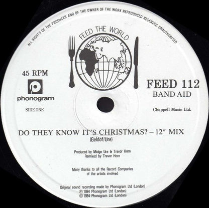 Band Aid : Do They Know It's Christmas? (12", RE)