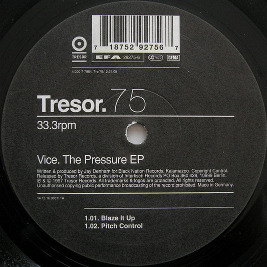 Vice : The Pressure EP (12", EP)