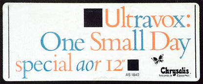 Ultravox : One Small Day (12", Promo)