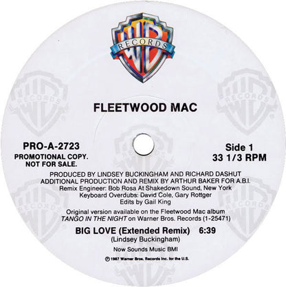 Fleetwood Mac : Big Love (12", Promo)
