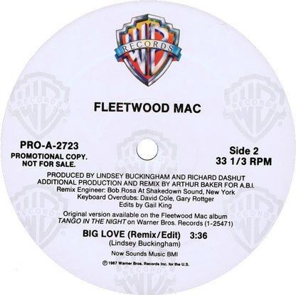 Fleetwood Mac : Big Love (12", Promo)