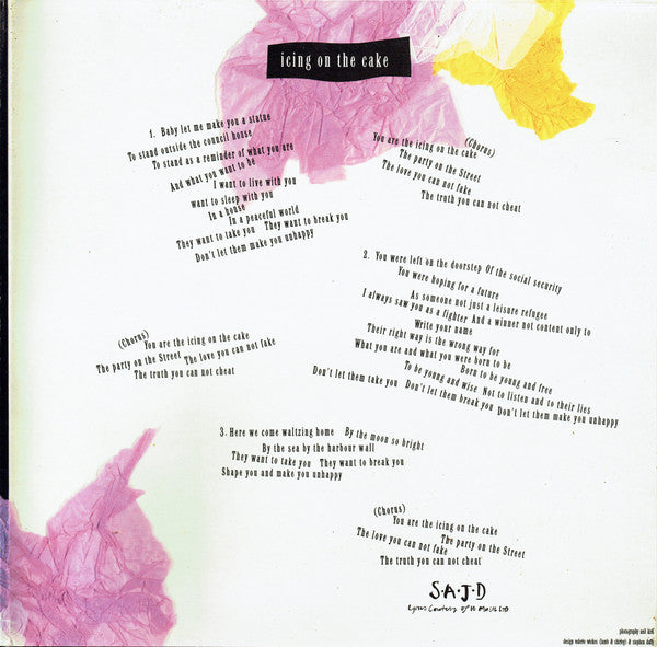 Stephen Duffy : Icing On The Cake (12", Single, Ltd, Gat)