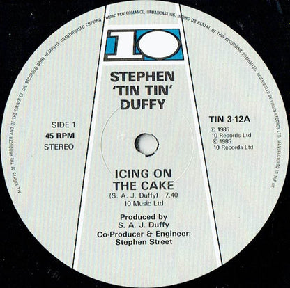 Stephen Duffy : Icing On The Cake (12", Single, Ltd, Gat)