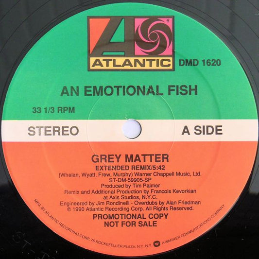 An Emotional Fish : Grey Matter (12", Single, Promo)