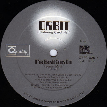 Orbit (3) Featuring Carol Hall : The Beat Goes On (12")