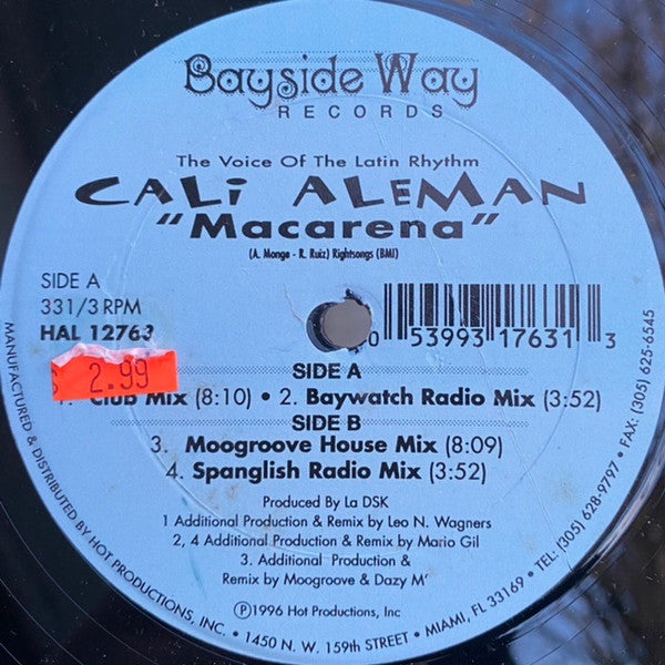Cali Aleman : Macarena (12")
