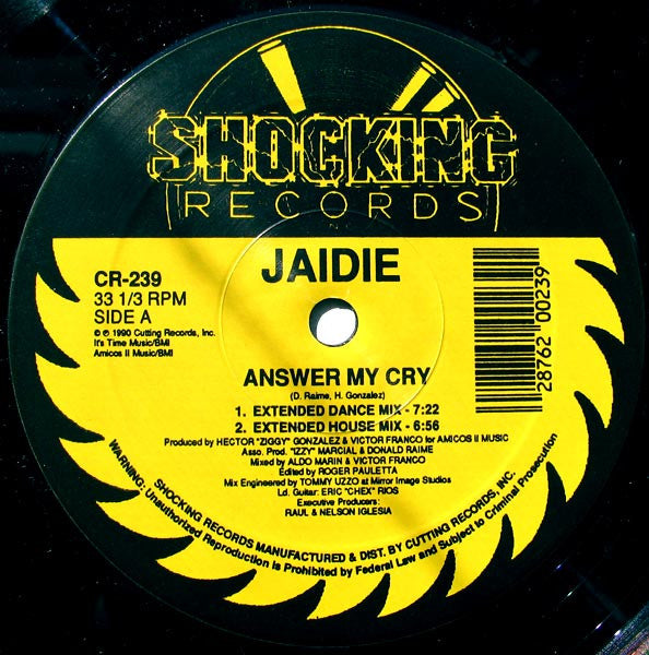Jaidie : Answer My Cry (12")
