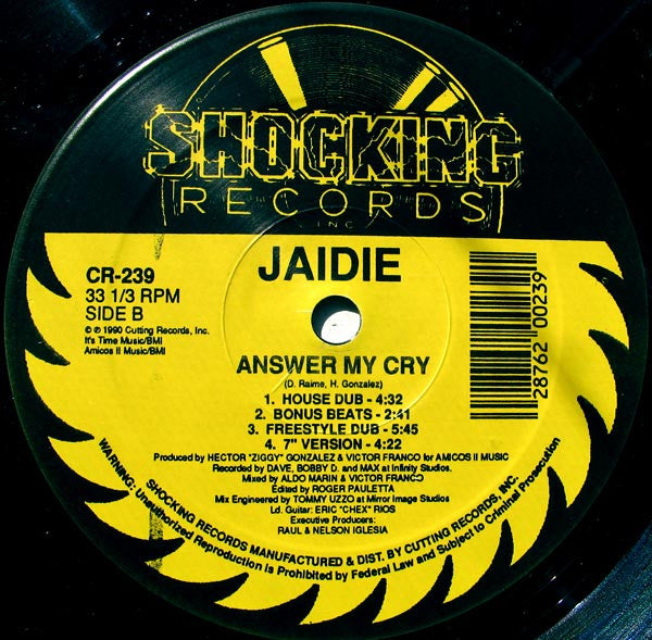 Jaidie : Answer My Cry (12")