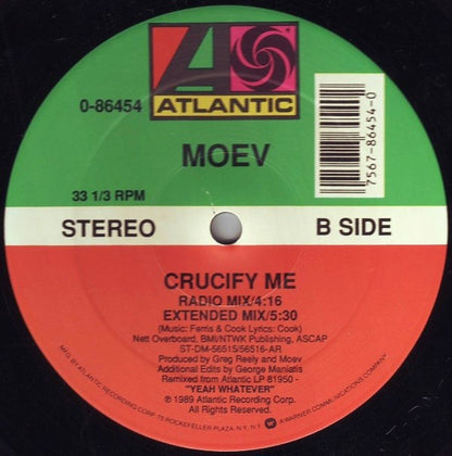 Moev : Crucify Me (Twelve Inch Single Remixes) (12", Single, All)