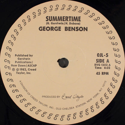 George Benson : Summertime (12", Promo)