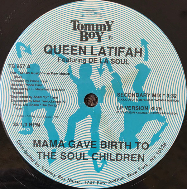 Queen Latifah Featuring De La Soul : Mama Gave Birth To The Soul Children (12", Single)