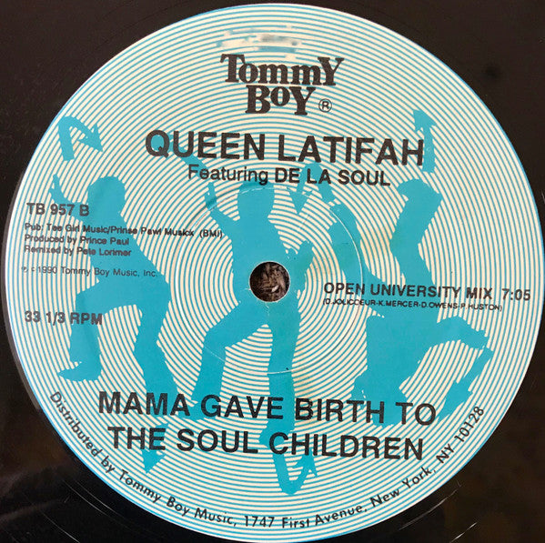 Queen Latifah Featuring De La Soul : Mama Gave Birth To The Soul Children (12", Single)