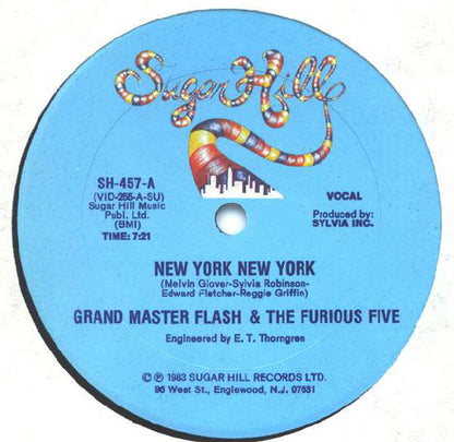 Grandmaster Flash & The Furious Five : New York New York (12")