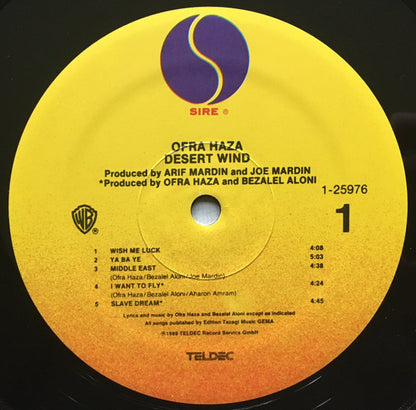 Ofra Haza : Desert Wind (LP, Album)