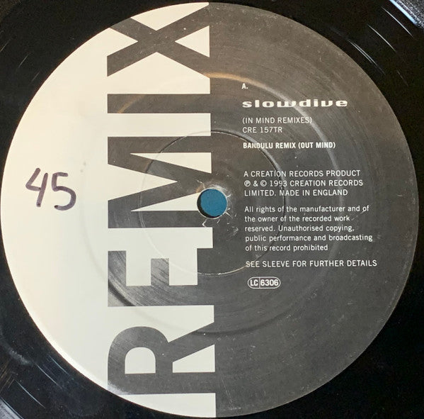 Slowdive : 5 EP (In Mind Remixes) (12", EP)