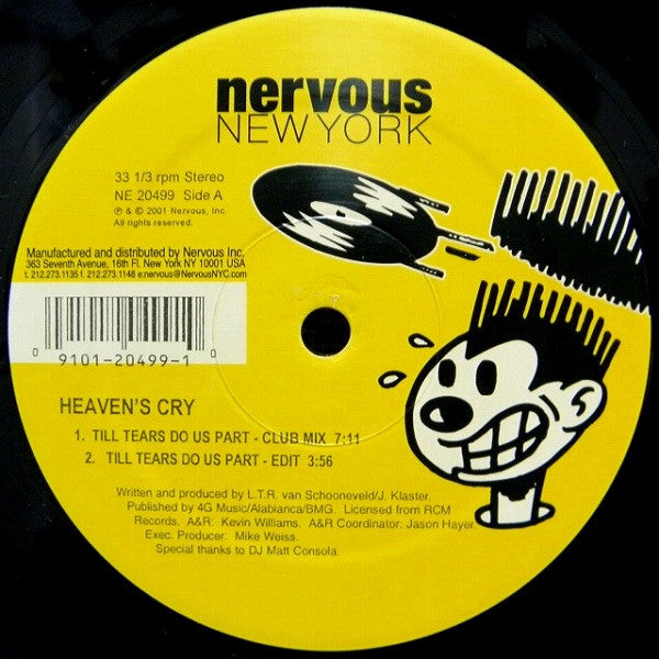 Heaven's Cry : Till Tears Do Us Part (12")