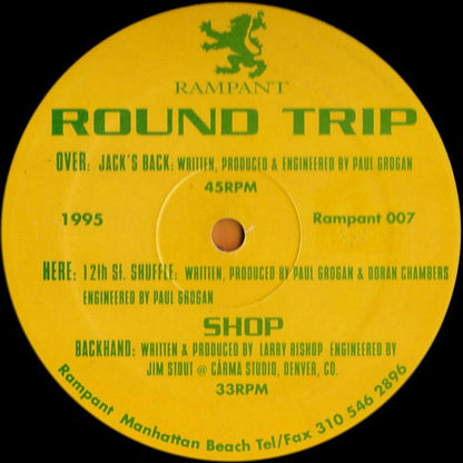 Round Trip / Shop (2) : Jack's Back (12")