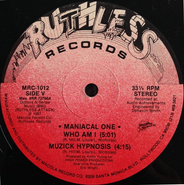 Maniacal One : Who Am I / Muzick Hypnosis (12")