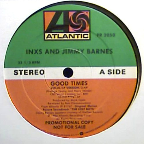 INXS And Jimmy Barnes : Good Times (12", Single, Promo)