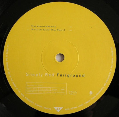 Simply Red : Fairground (The Remixes) (12")