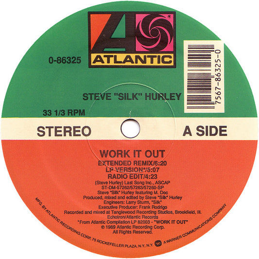 Steve "Silk" Hurley : Work It Out (12")