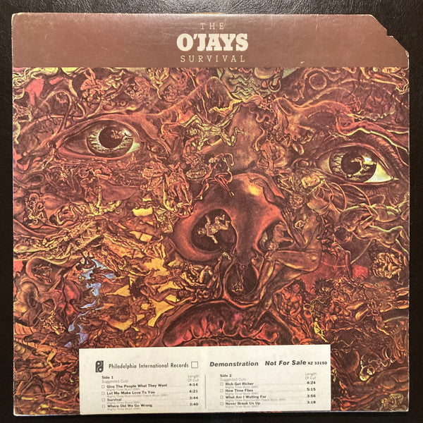 The O'Jays : Survival (LP, Album, Promo)