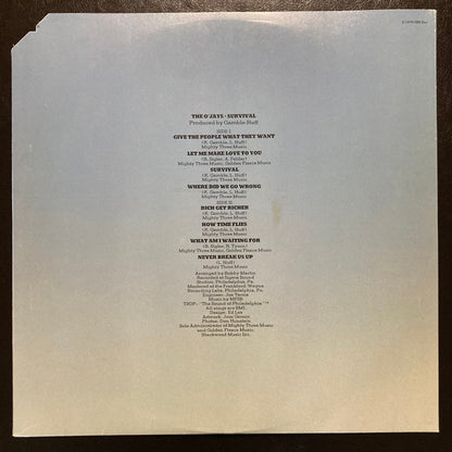 The O'Jays : Survival (LP, Album, Promo)