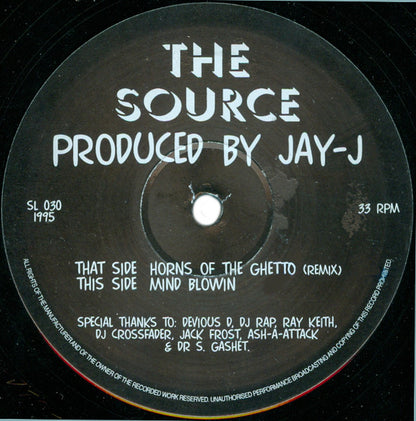 The Source (4) : Horns Of The Ghetto (Remix) / Mind Blowin'  (12")