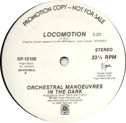 Orchestral Manoeuvres In The Dark : Locomotion (12", Single, Promo)