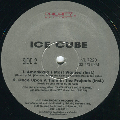 Ice Cube : AmeriKKKa's Most Wanted (12", Maxi)