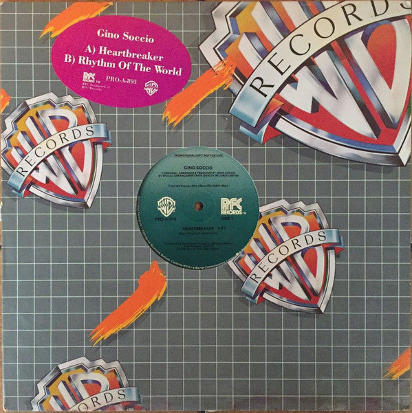 Gino Soccio : Heartbreaker / Rhythm Of The World  (12", Promo)