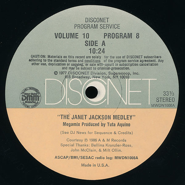 Various : Volume 10 Program 8 (2x12", P/Mixed)