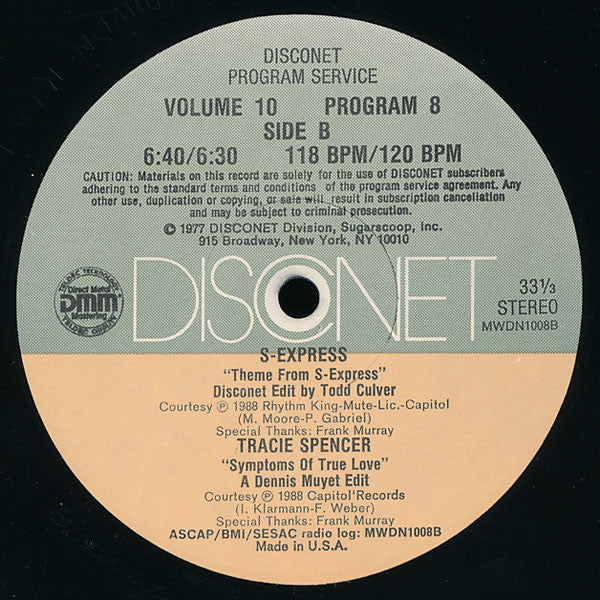 Various : Volume 10 Program 8 (2x12", P/Mixed)