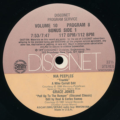 Various : Volume 10 Program 8 (2x12", P/Mixed)