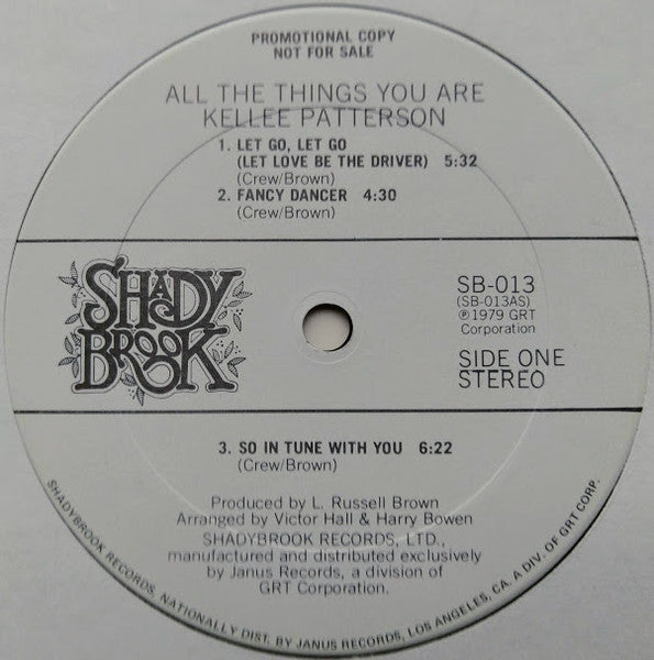 Kellee Patterson : All The Things You Are (LP, Album, Promo)