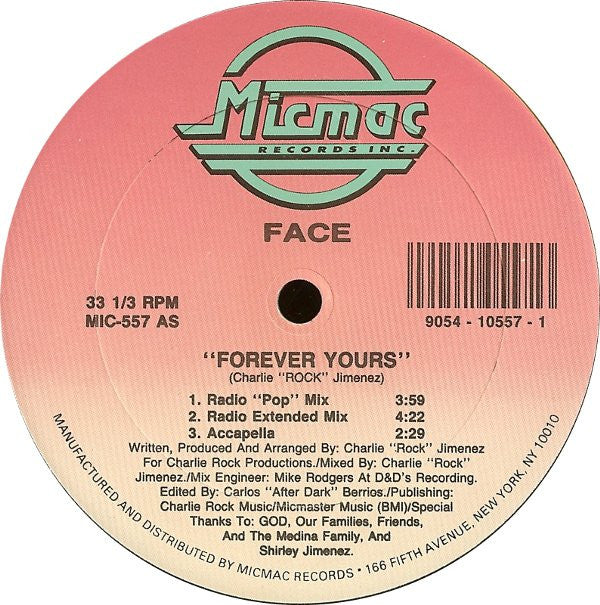 Face (5) : Forever Yours (12")