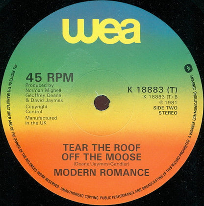 Modern Romance : Ay Ay Ay Ay Moosey (12", Single)