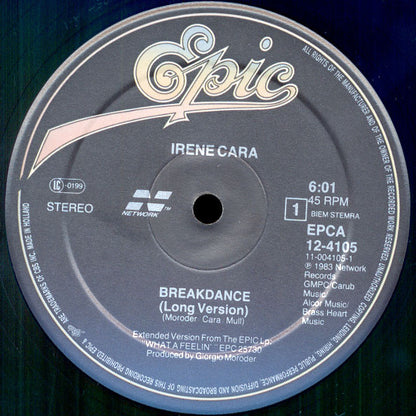 Irene Cara : Breakdance (12", Maxi)