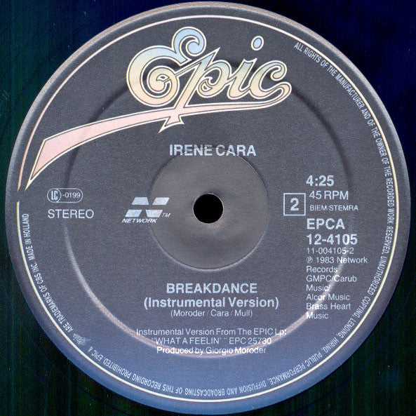 Irene Cara : Breakdance (12", Maxi)