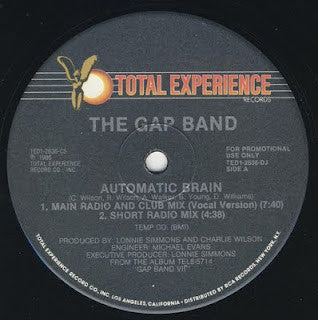 The Gap Band : Automatic Brain (12", Single, Promo)
