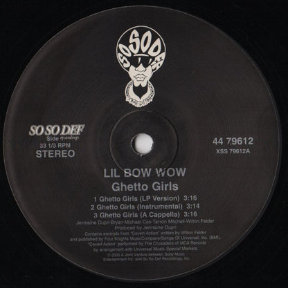 Lil' Bow Wow : Ghetto Girls / Puppy Love (12")