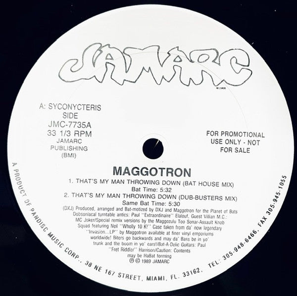 Maggotron : That's My Man Throwing Down (12", Promo)