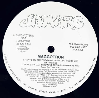 Maggotron : That's My Man Throwing Down (12", Promo)
