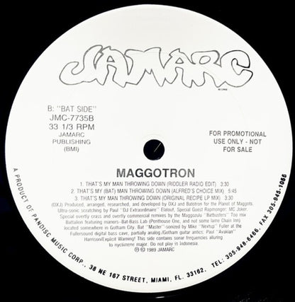 Maggotron : That's My Man Throwing Down (12", Promo)