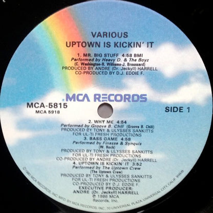 Various : Uptown Is Kickin' It (LP, Comp)