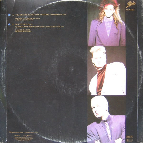 Dead Or Alive : You Spin Me Round (Like A Record) (Performance Mix) (12", Single)